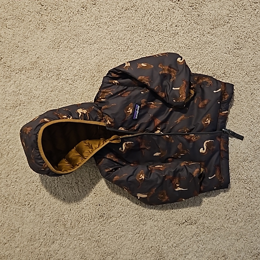 Patagonia boys 12-18 months reversible winter coat